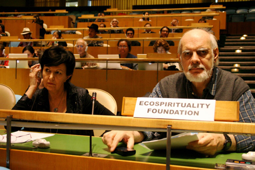 As President of Ecospirituality Foundation he took part in the yearly Forums for the Indigenous Peoples in New York and Geneva