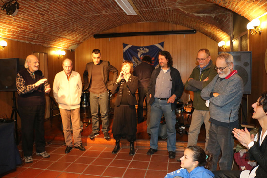 Giancarlo Barbadoro avec ses collègues du Tavolo Animali & Ambiente à l'occasion de la clôture du projet de réouverture du zoo de Turin (Italie)