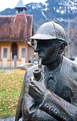 Meiringen: statua di Sherlock Holmes