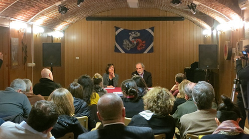 La conferenza di Gino Ditadi al Garage di Arte & Cultura di Torino per la presentazione del libro “Sul mangiar carne” di Plutarco da lui curato