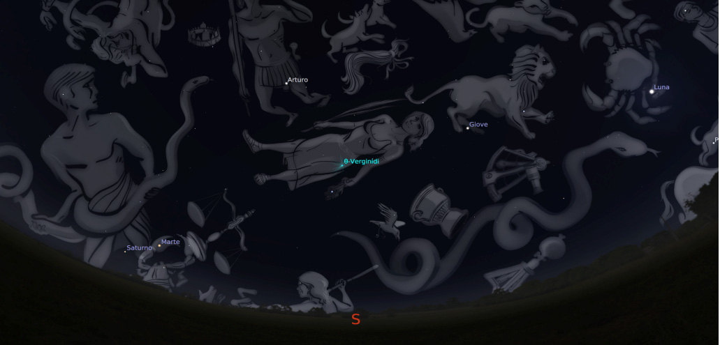 Il cielo alla mezzanotte del 15 aprile Il cielo alla mezzanotte del 15 aprile