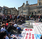 La manifestazione "Uniti per gli animali" di Roma