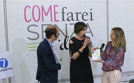 Rosalba Nattero presenta il suo libro ''Ecospiritualità a tavola'' allo stand di Rete 7 al Salone Internazionale del libro di Torino 2017