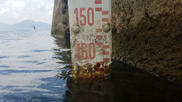  Il misuratore della profondita attuale del lago 