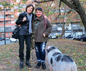 Rosalba Nattero con Simona Eduardo e Elvis 