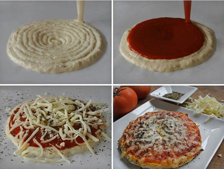 Il procedimento per una pizza in 3D 