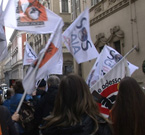 Presidio contro la caccia davanti alla sede del Consiglio Regionale del Piemonte a Torino