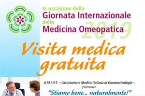 GIORNATA INTERNAZIONALE DELLA MEDICINA OMEOPATICA 2019.