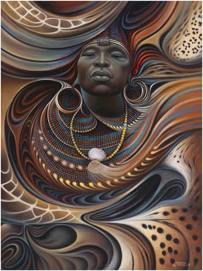 Illustration de la spiritualité africaine par Ricardo Chavez Mendez