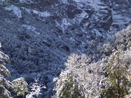 Neve d'ottobre al Santuario