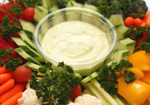  Hummus con verdure 