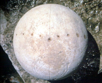 Il Globo visto dall’alto con i fori orari