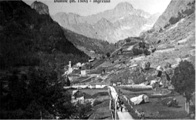 Balme - La cappella di San Rocco all’ingresso del paese, abbattuta nei primi anni '30