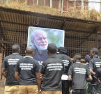 La commémoration du premier anniversaire de la mort de Giancarlo Barbadoro au refuge Sauvons Nos Animaux en République Démocratique du Congo dont il était le promoteur