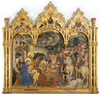 Adorazione dei Magi, 1423, Gentile da Fabriano - Galleria degli Uffizi di Firenze