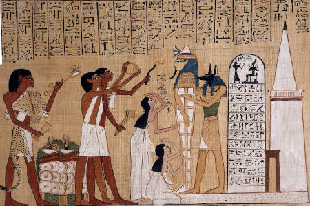 Particolare del 'Libro dei Morti' dell'antico Egitto