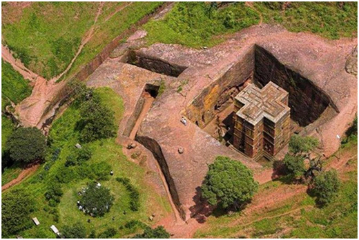 Eglise taillée dans le roc de Lalibela