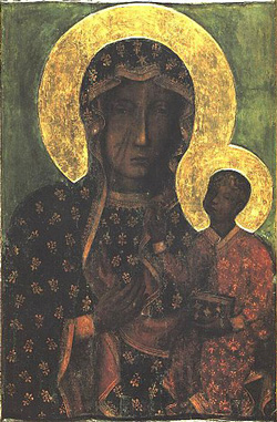 The Black Madonna of Częstochowa (Poland)