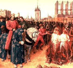 Le massacre des Cathares dans un tableau d'époque