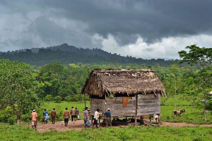 Mayangna people at a meeting in northeast Nicaragua