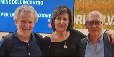 Piergiorgio Odifreddi con Rosalba Nattero e Enrico Moriconi