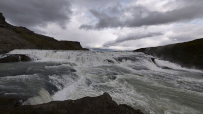 La cascata Gullfoss, la più importante dell’isola
