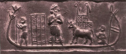 Particolare della tavola XI, diluvio babilonese, Epopea di Gilgamesh