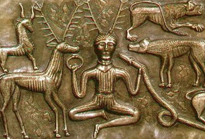  Il dio celtico Cernunnus in meditazione, Calderone di Gundestrup 