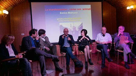 Enrico Moriconi durante il suo intervento
