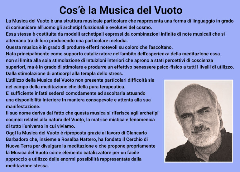Giancarlo Barbadoro e la musica del vuoto